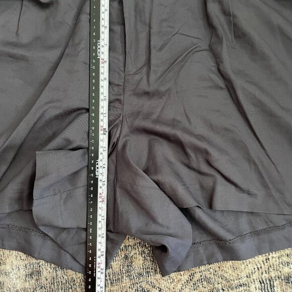 Torrid NWT Womens 5" Stretch Linen Blend High Rise Short Sz 28 Plus Gray Stretch - Picture 9 of 11